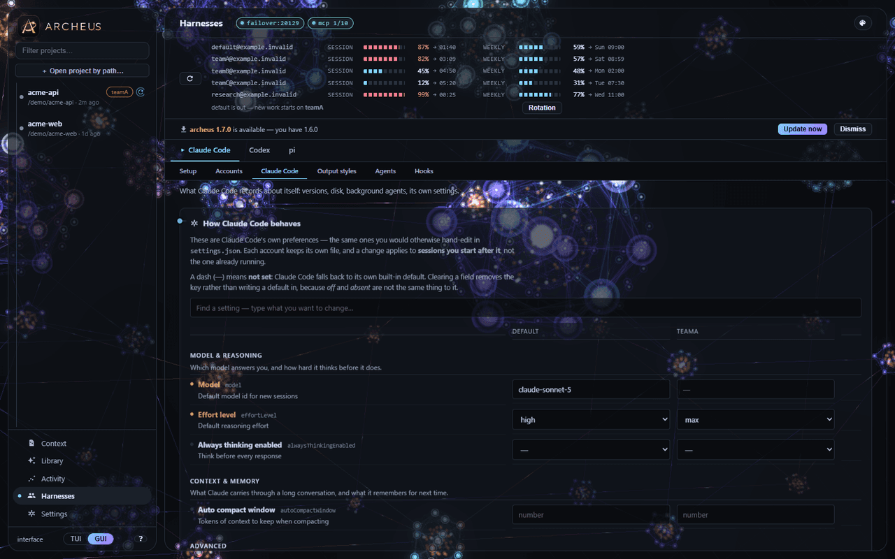 The Claude Code screen listing MCP servers, agents, skills and hooks for the project.