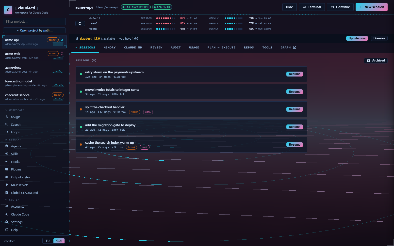Desktop GUI